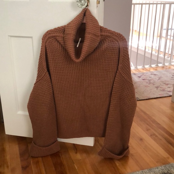 Free People Sweaters - Free People cowl knit sweater with bell sleeve